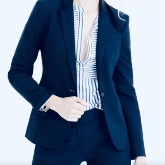 J. CREW Willa Blazer Jacket
Womens Navy Blue Italian Wool, navy - Picture 6 of 8